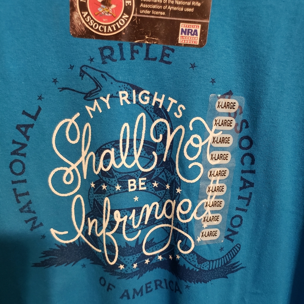 National Rifle Association.  2nd ammendment.Woman's Tee. XL. NWT